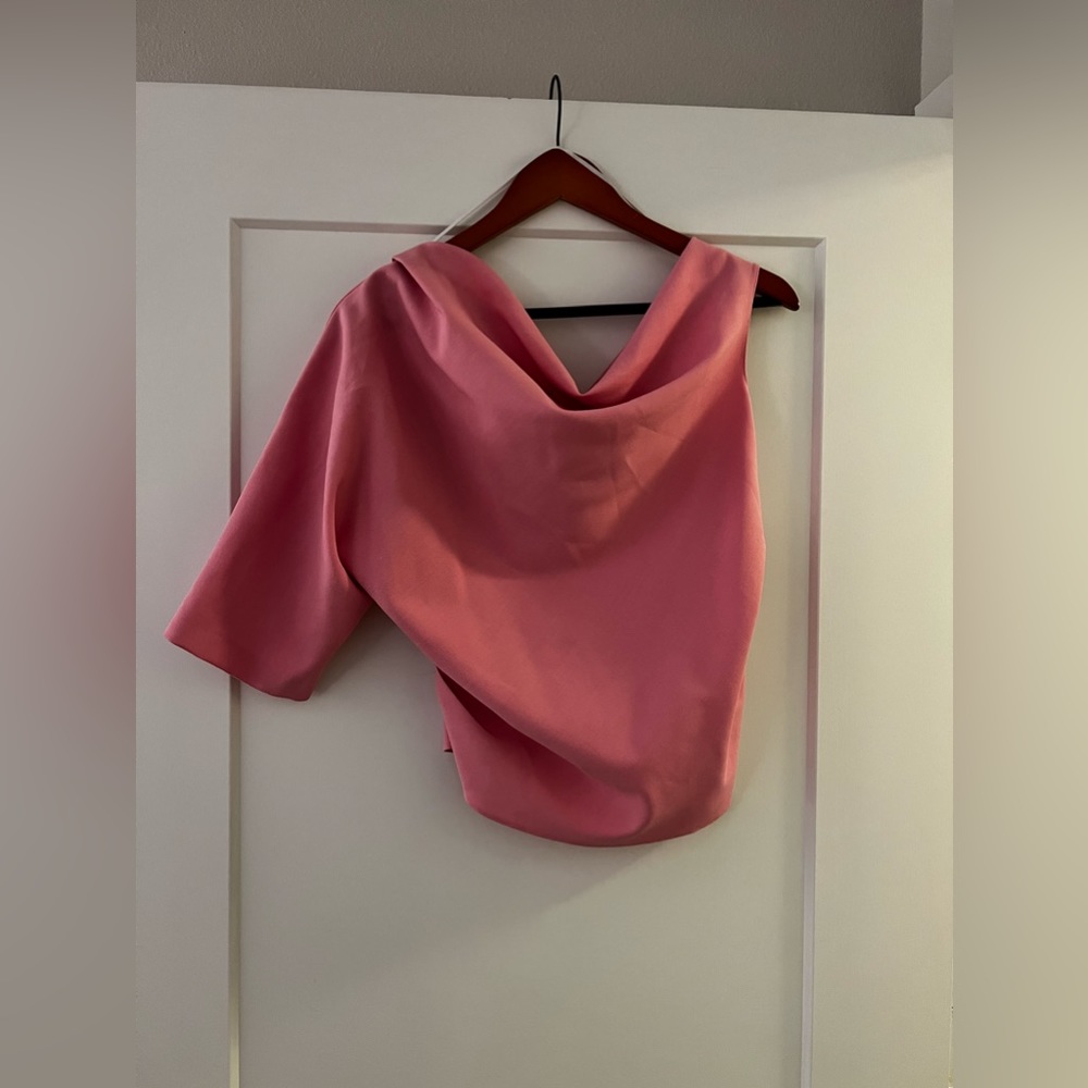 Pink Zara Blouse Size Large - Picture 1 of 2